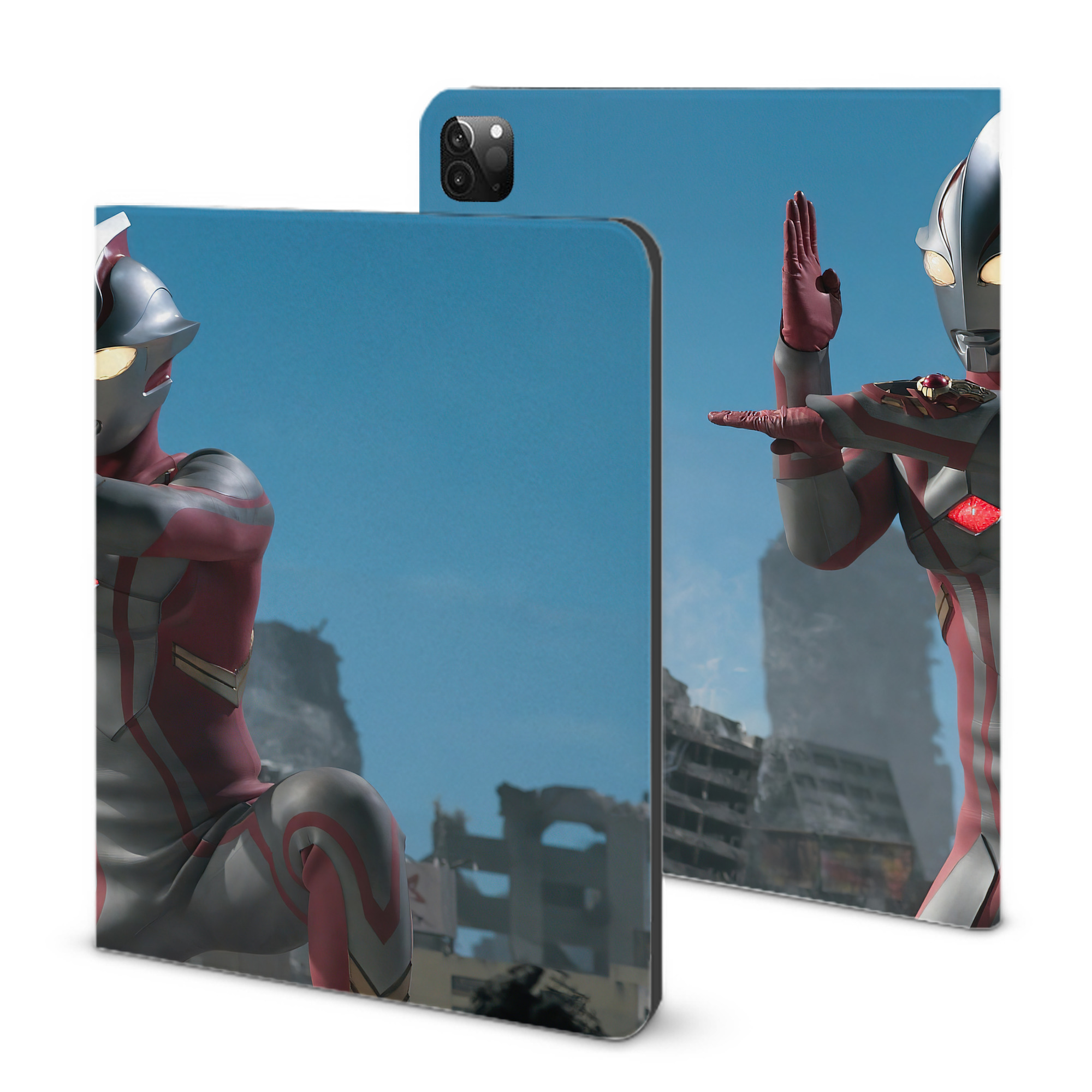 （画像用） ウルトラマン Ultraman IPadケース ペンホルダー付き ブックスタイルデザイン